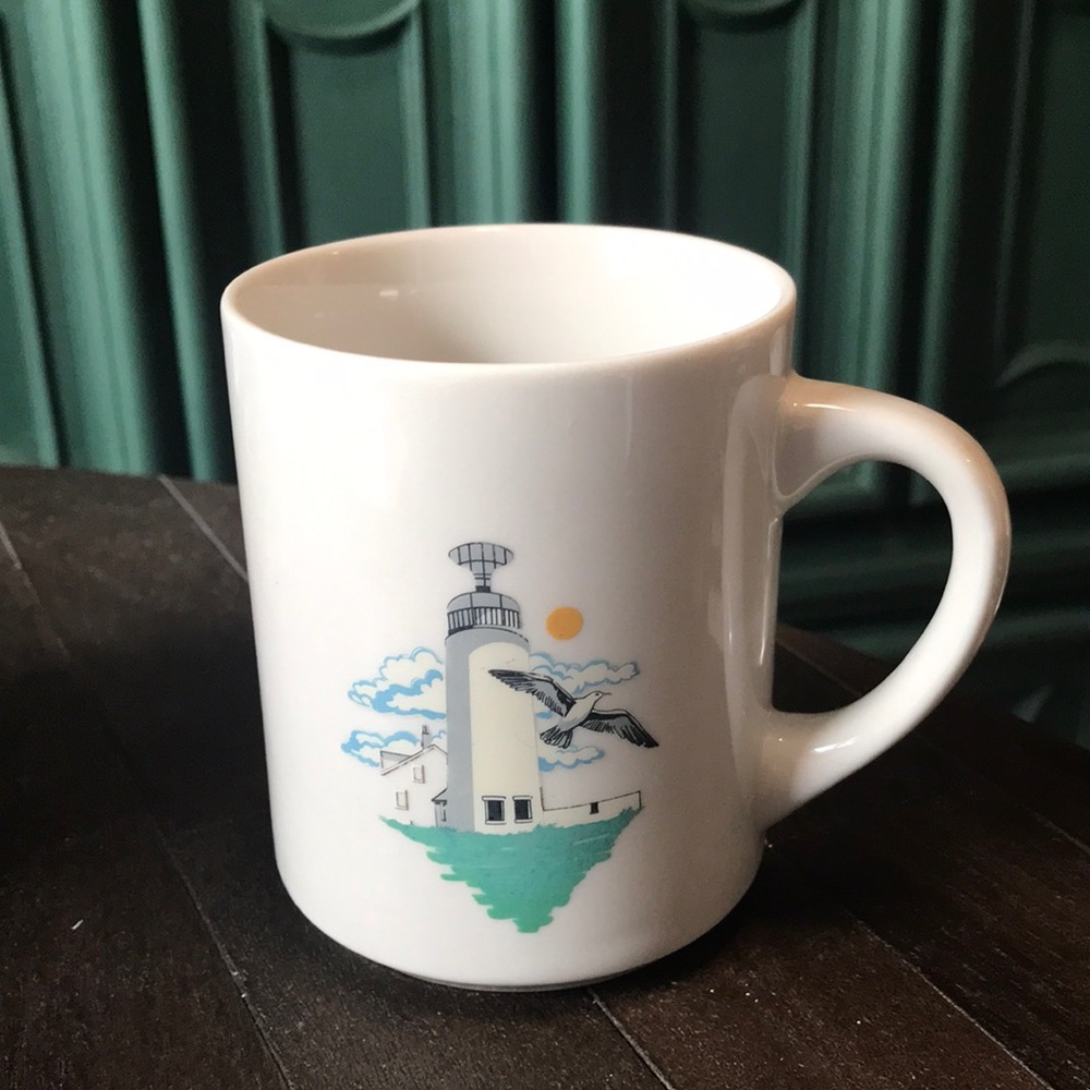 Vintage Coastal Lighthouse Mug